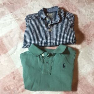 2 toddler boys shirts size 24 months baby’gosh , 1 Ralph Lauren polo